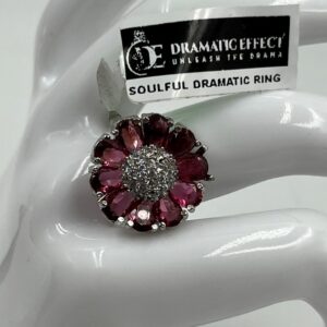 SOULFUL DRAMATIC RING (deep pink)